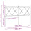 Berkfield Metal Replace Headboard White 120cm 6