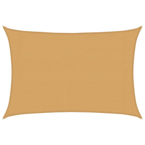 Berkfield Sunshade Sail 160 g/m Rectangular Sand 3x5 m HDPE 1