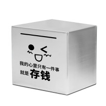 Stainless Steel Piggy Bank for Adults 7.8in Unbreakable Money Saving Box 365 Day Challenge Break to Open