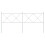Berkfield Metal Replace Headboard White 180cm 4