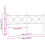 Berkfield Metal Replace Headboard White 180cm 6