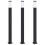 Berkfield Bollard Lights 3 pcs 110 cm Black IP44 2
