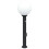 Berkfield Bollard Light with Sensor&Outlet 80 cm Black IP44 2