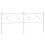 Berkfield Metal Replace Headboard White 200cm 2