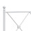 Berkfield Metal Replace Headboard White 200cm 5