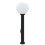 Berkfield Bollard Light with Sensor&Outlet 80 cm Black IP44 5