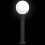Berkfield Bollard Light 80 cm Black IP44 6