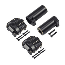 Brass Weights Set 124g with Diff Covers and Lockout Adapter for Improved Climbing Stability for SCX10 II