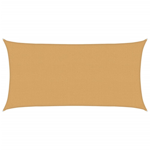 Berkfield Sunshade Sail 160 g/m Rectangular Sand 2x3.5 m HDPE 1