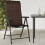 Berkfield Folding Garden Chairs 2 pcs Brown Poly Rattan 3