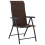 Berkfield Folding Garden Chairs 2 pcs Brown Poly Rattan 4