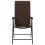 Berkfield Folding Garden Chairs 2 pcs Brown Poly Rattan 5