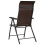 Berkfield Folding Garden Chairs 2 pcs Brown Poly Rattan 7