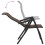 Berkfield Folding Garden Chairs 2 pcs Brown Poly Rattan 8