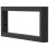 Berkfield Shelf Brackets for Washbasin 2 pcs Black Rectangular Steel 4