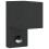 Berkfield Outdoor Wall Light with Sensor Black Die-cast Aluminium 2