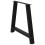 Berkfield Dining Table Legs A-Shaped 2 pcs Black†90x(72-73) cm Steel 4