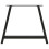 Berkfield Dining Table Legs A-Shaped 2 pcs Black†90x(72-73) cm Steel 5