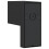 Berkfield Outdoor Wall Light with Sensor Black Die-cast Aluminium 6