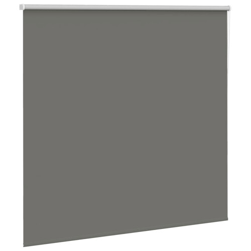 Berkfield Roller Blind Blackout Grey 155x130 cm Fabric Width 151.6 cm Polyester 2