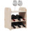Berkfield Wine Rack with Top Board 33x25x37 cm Solid Wood Pine 4