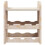 Berkfield Wine Rack with Top Board 33x25x37 cm Solid Wood Pine 5