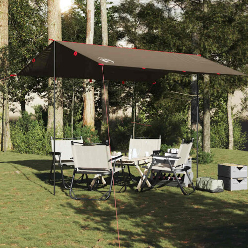 Berkfield Camping Tarp Brown 366x306 cm Waterproof 2