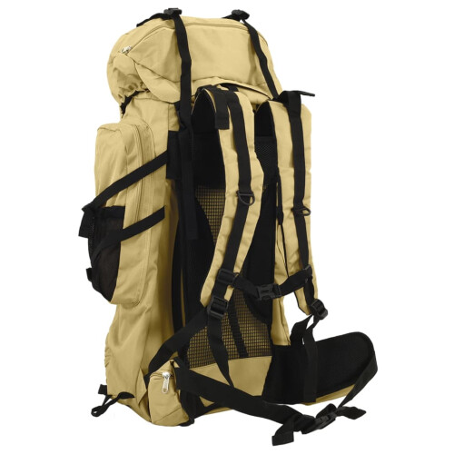 Berkfield Hiking Backpack Khaki 80 L Oxford Fabric 2