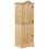Berkfield Wardrobe Corona 55x52x170 cm Solid Wood Pine 2