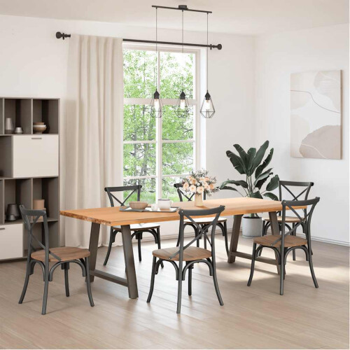Berkfield Dining Table Legs A-Shaped 2 pcs 100x(72-73) cm Steel 1