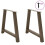 Berkfield Dining Table Legs A-Shaped 2 pcs 100x(72-73) cm Steel 3