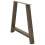 Berkfield Dining Table Legs A-Shaped 2 pcs 100x(72-73) cm Steel 4