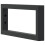 Berkfield Shelf Brackets for Washbasin 2 pcs Black Rectangular Steel 4