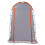 Berkfield Shower Tent Grey and Orange Waterproof 7