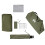 Berkfield Shower Tent Olive Green Waterproof 11