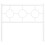 Berkfield Metal Replace Headboard White 100 cm 3