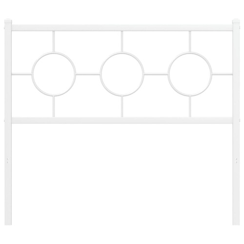 Berkfield Metal Replace Headboard White 100 cm 2