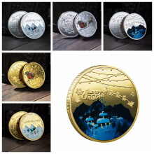 Santa Claus Reindeer Coin Set, 6pcs Christmas Coins for Kids, Festive Holiday Party Favor Gifts