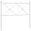 Berkfield Metal Replace Headboard White 100cm 2