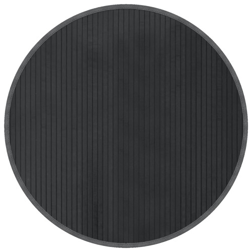 Berkfield Rug Round Grey80 cm Bamboo 1