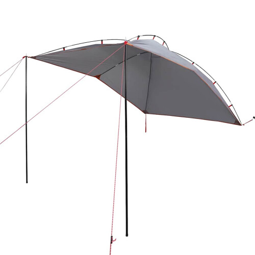 Berkfield Car Tent Grey and Orange Waterproof 1