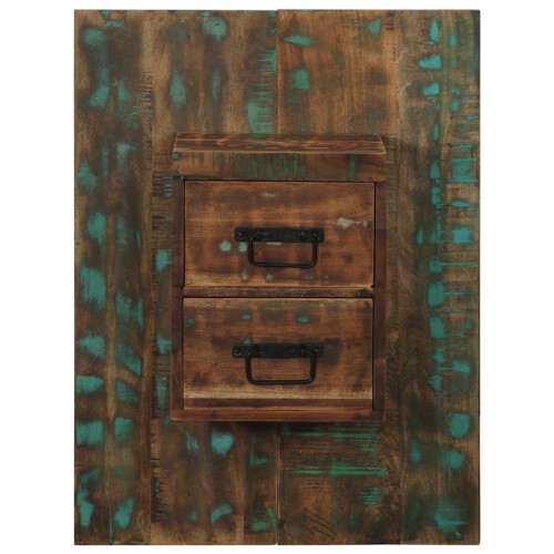 Berkfield Bedside Cabinet Multicolour 60x32x80 cm Solid Wood Reclaimed 1
