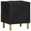 Berkfield Bedside Cabinet Black 40x33x46 cm Solid Wood Mango 5