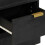 Berkfield Bedside Cabinet Black 40x33x46 cm Solid Wood Mango 7