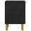 Berkfield Bedside Cabinet Black 40x33x46 cm Solid Wood Mango 4