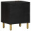 Berkfield Bedside Cabinet Black 40x33x46 cm Solid Wood Mango 5