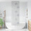 Berkfield Shower Roller Blind 70x240 cm Fabric Width 66 cm 2