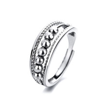 16 Pcs Adjustable Fidget Spinner Ring Set for Women, Thin Stackable Anxiety Rings Style D