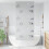 Berkfield Shower Roller Blind 90x240 cm Fabric Width 86 cm 2