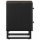 Berkfield Bedside Cabinets 2 pcs Black 40x33x46 cm Solid Wood Mango 5